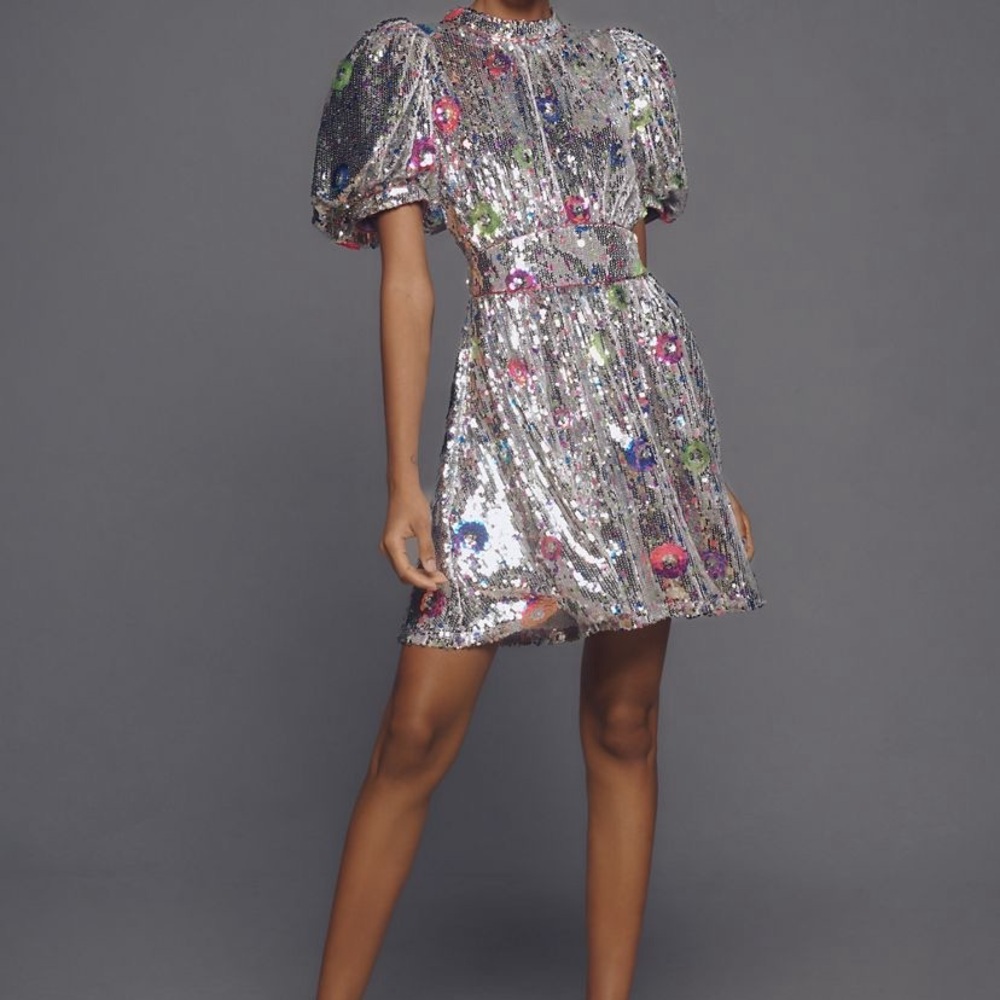 CeliaB Multicolor Sequin Mini Dress
